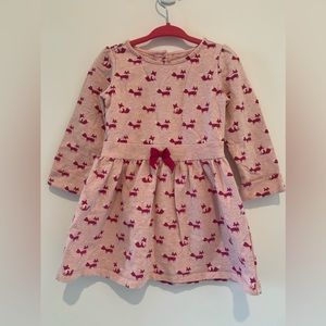 Gymboree Girls pink long sleeve dress. Size 18-24 months.